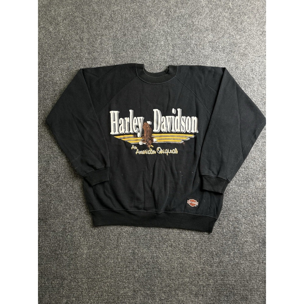 Men's Vintage 1988 Harley-Davidson Eagle Sweatshirt Made in USA, Size L